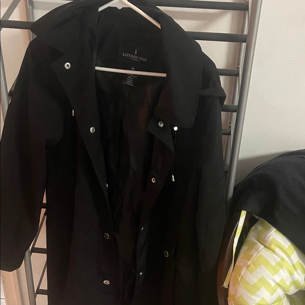 London Fog Women's Black Trench Coat
